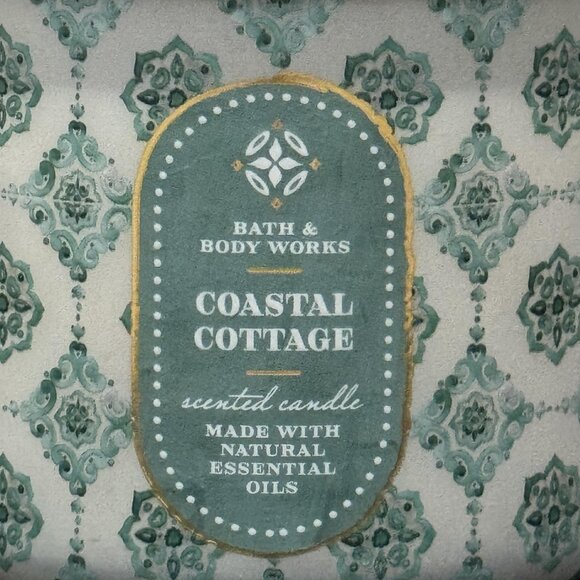 BBW Coastal Cottage Bath & Body Works 3 Wick Candle - Picture 3 of 10
